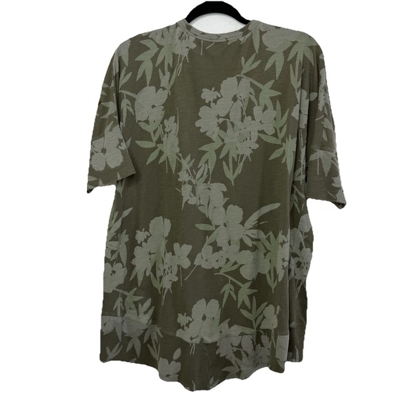 Sundance Embroidered Floral Tunic Top XL Olive Green Boho Cottagecore - Picture 5 of 15
